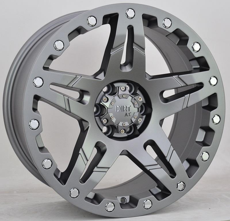 STATUSFÄLGAR D66 FLATGUNMETAL. 9x17 6/139.7 ET25 CB106.1