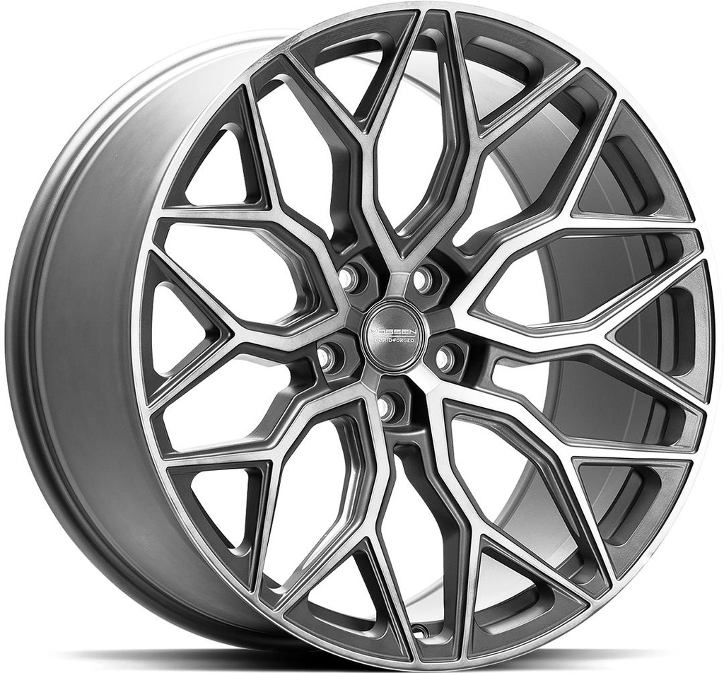 VOSSEN HF2 TINTED MATTE GUN METAL 9.5x19 5/112 ET35 CB66.6