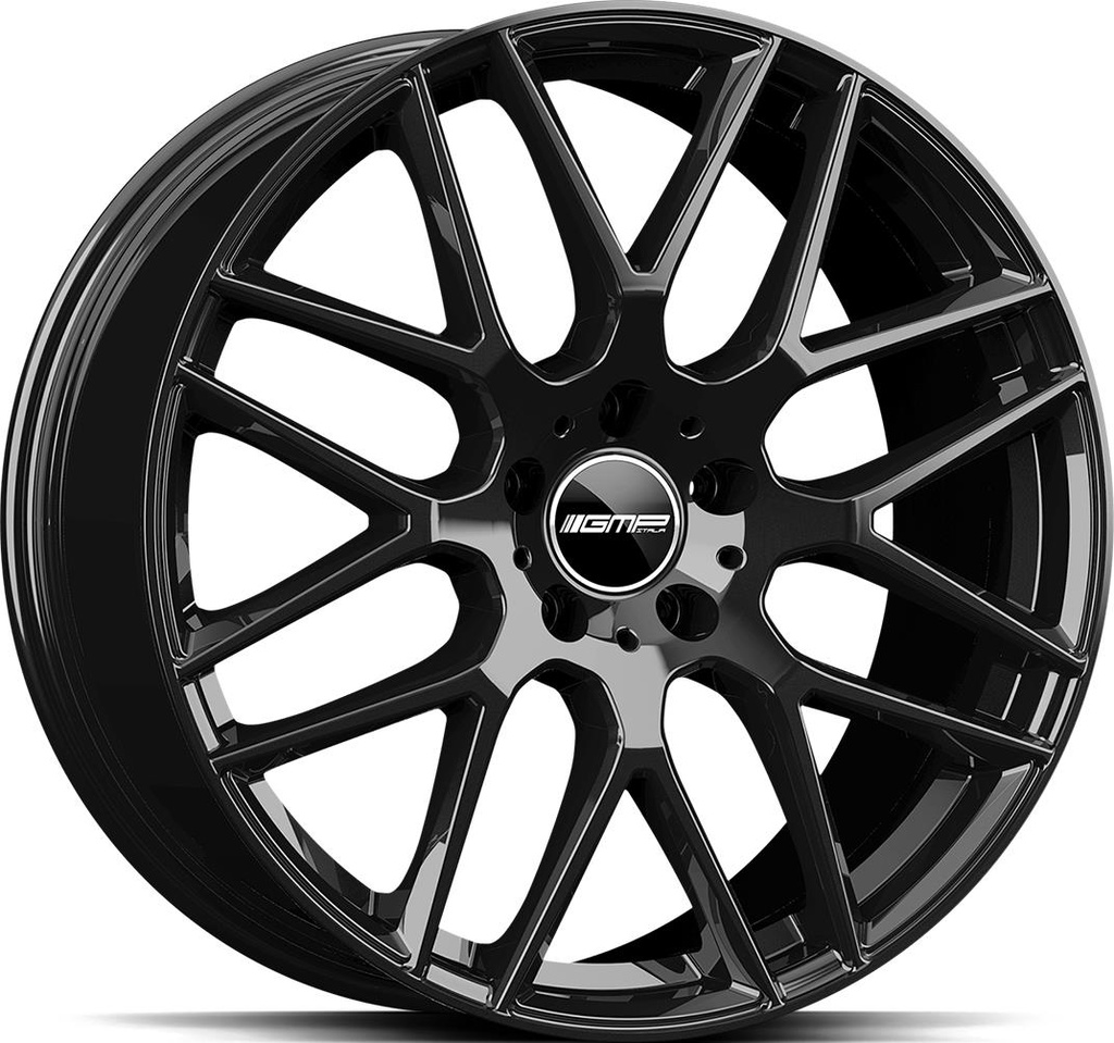 GMP BERGHEM GLOSS BLACK 9.5x20 5/112 ET50 CB66.6